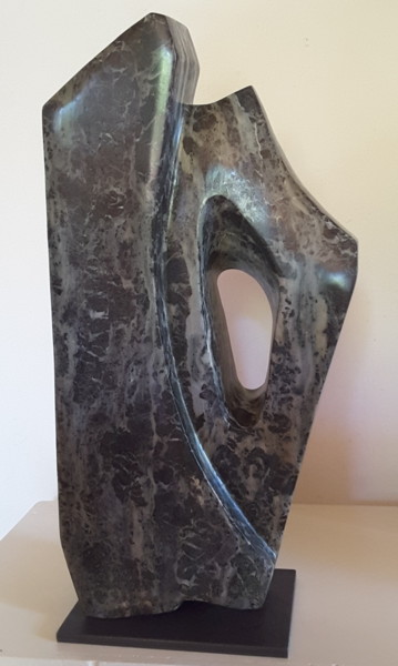 Sculpture titled "Voile" by Maryvonne Lorgeré, Original Artwork, Stone