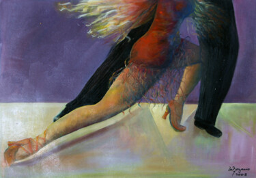 Peinture intitulée "TANGO 1" par Mary Lozano, Œuvre d'art originale, Huile