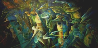 Pintura titulada "RÊVES ONIRIQUES" por Mary Lozano, Obra de arte original