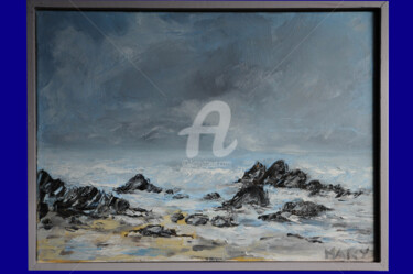 Painting titled "plage la mylady" by Mary, Original Artwork, Oil