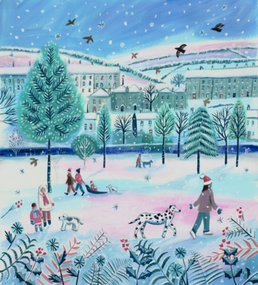 "Winter park" başlıklı Tablo Mary Stubberfield tarafından, Orijinal sanat, Akrilik