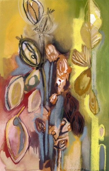 Картина под названием "Mai" - Mary Wees, Подлинное произведение искусства, Пастель