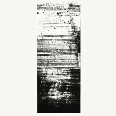 제목이 "Horizons _12"인 그림 Maryam Shams로, 원작, 콜라주 나무 들것 프레임에 장착됨