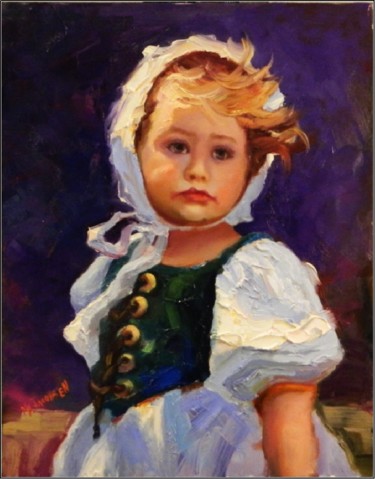 Painting titled "Guileless" by Maryanne Jacobsen, Original Artwork, Oil