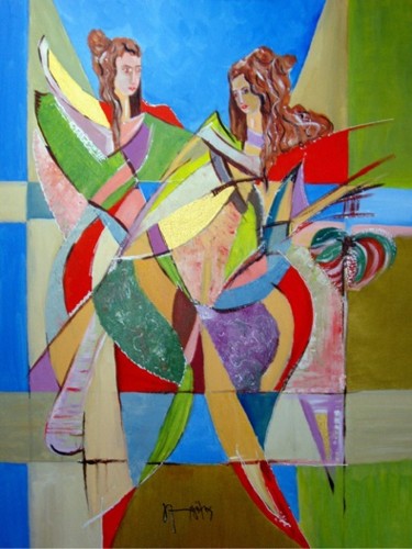 Peinture intitulée "Songs spring" par Yorgos Maryelis, Œuvre d'art originale, Acrylique