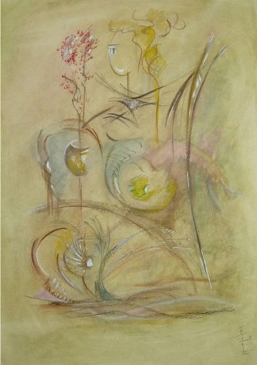 Schilderij getiteld "Spring song" door Yorgos Maryelis, Origineel Kunstwerk, Anders