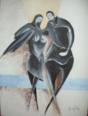 Peinture intitulée "MAMBO" par Yorgos Maryelis, Œuvre d'art originale, Acrylique