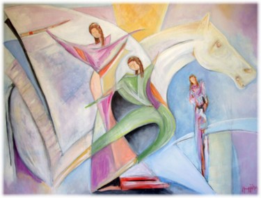 ANDROMEDA Peinture intitulée "ANDROMEDA" par Yorgos Maryelis, Œuvre d'art originale, Acrylique