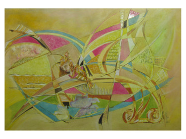 Peinture intitulée "LANDING 1" par Yorgos Maryelis, Œuvre d'art originale, Autre