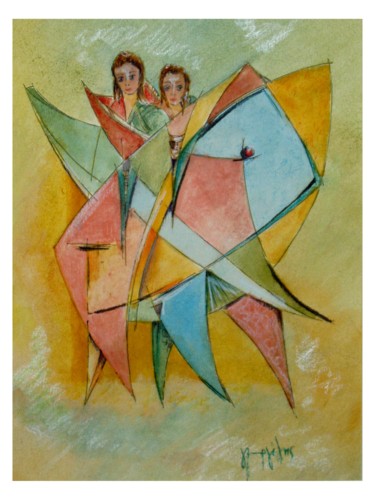 Pittura intitolato "AMOUR" da Yorgos Maryelis, Opera d'arte originale, Altro