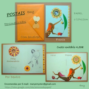 Artcraft titled "Postal Personalizado" by Emy Dias, Original Artwork