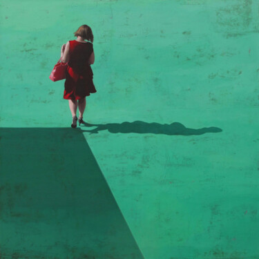 Malarstwo zatytułowany „Élégante” autorstwa Marylin Cavin, Oryginalna praca, Akryl