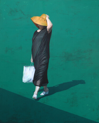 Картина под названием "Vers l'ombre" - Marylin Cavin, Подлинное произведение искусства, Акрил Установлен на Деревянная рама…