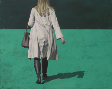 Картина под названием "Destination inconnue" - Marylin Cavin, Подлинное произведение искусства, Акрил Установлен на Деревянн…