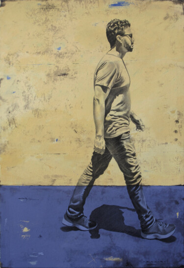 Картина под названием "Impassible, il passe" - Marylin Cavin, Подлинное произведение искусства, Акрил Установлен на Деревянн…