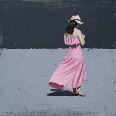Картина под названием "Étoilé de silence" - Marylin Cavin, Подлинное произведение искусства, Акрил Установлен на Деревянная…
