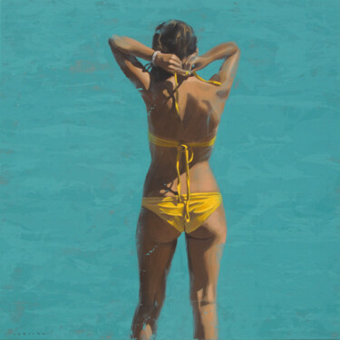Pintura titulada "Prélude à la baigna…" por Marylin Cavin, Obra de arte original, Acrílico Montado en Bastidor de camilla de…
