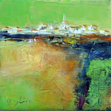 Painting titled "n54." by Maryline Mercier, Original Artwork, Oil