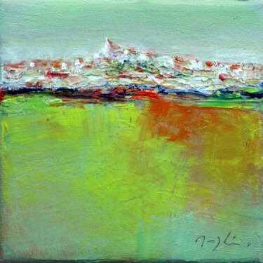 Painting titled "n67." by Maryline Mercier, Original Artwork, Oil