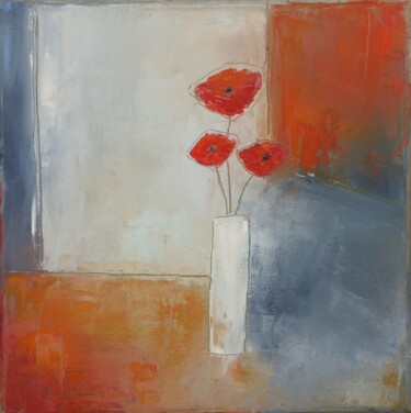 Painting titled "111-18." by Maryline Mercier, Original Artwork, Oil