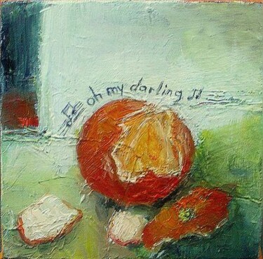 Картина под названием "Oh my Darling" - Maryline Mercier, Подлинное произведение искусства, Масло