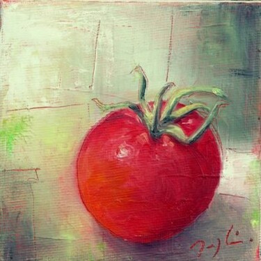 Pintura intitulada "Tomates d'hiver" por Maryline Mercier, Obras de arte originais