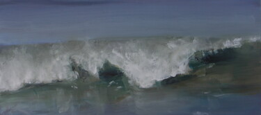 Peinture intitulée "The Wave" par Maryline Mercier, Œuvre d'art originale