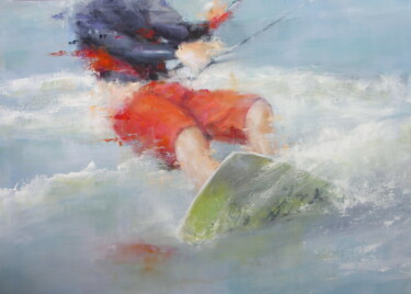 Malarstwo zatytułowany „Freestyle” autorstwa Maryline Mercier, Oryginalna praca, Olej