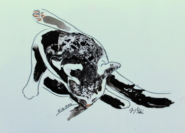 "ZigZag." başlıklı Resim Maryline Mercier tarafından, Orijinal sanat, Mürekkep