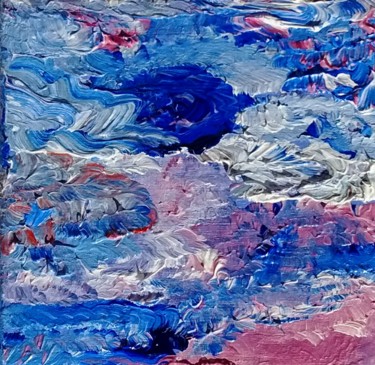 Peinture intitulée "Sans titre bleu" par Maryline Payssé, Œuvre d'art originale, Autre