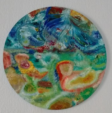 Painting titled "Sirènes" by Maryline Payssé, Original Artwork, Oil