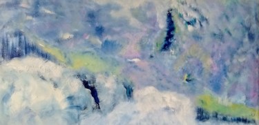Painting titled "Tendres glaces" by Maryline Payssé, Original Artwork, Acrylic