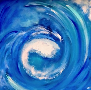 Peinture intitulée "L'oeil du cyclone" par Maryline Payssé, Œuvre d'art originale, Acrylique