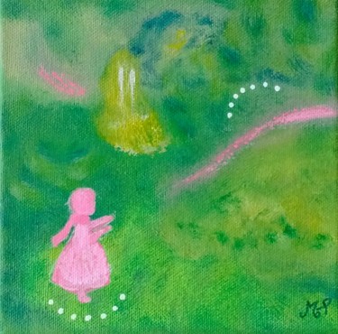 Painting titled "Rêve d'enfant" by Maryline Payssé, Original Artwork, Acrylic