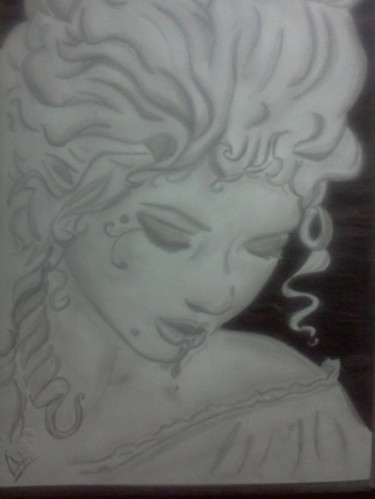 Disegno intitolato "Vampire Girl" da Marya97, Opera d'arte originale, Altro