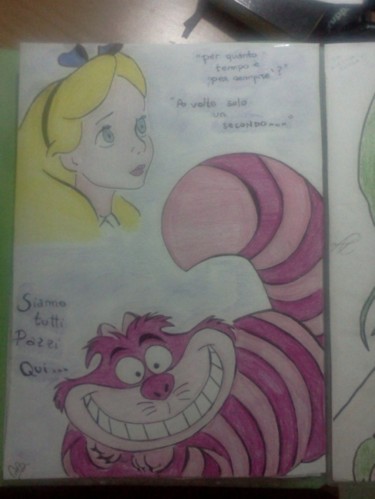 Disegno intitolato "Alice in Wonderland" da Marya97, Opera d'arte originale, Altro