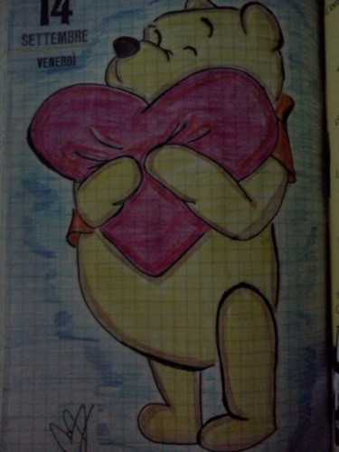 Disegno intitolato "Winnie the phoo" da Marya97, Opera d'arte originale, Altro