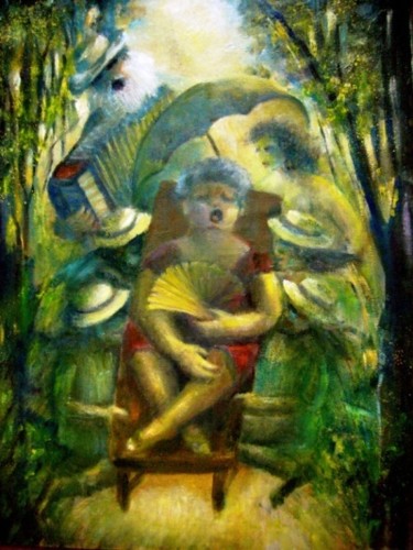 Pintura titulada "FRANCISCO EL HOMBRE…" por Mary Lozano, Obra de arte original, Otro