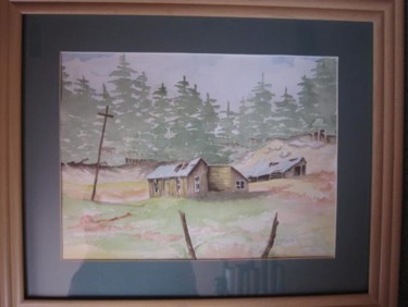 Painting titled "The Old Homestead" by Mary Ellen Metler, Original Artwork