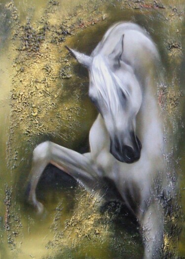 Peinture intitulée "Rampante" par Maryna Sakalouskaya, Œuvre d'art originale, Autre