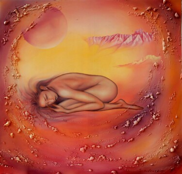 Pintura intitulada "Nel Sole" por Maryna Sakalouskaya, Obras de arte originais