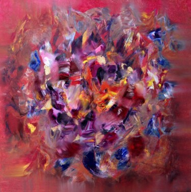 Peinture intitulée "Mom's tulips" par Maryna Sakalouskaya, Œuvre d'art originale, Huile