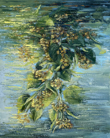 Malarstwo zatytułowany „Under the linden tr…” autorstwa Maryna Shefer, Oryginalna praca, Olej