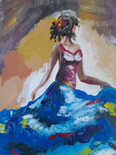 Painting titled "Dance original acry…" by Maryna Yasar, Original Artwork, Acrylic