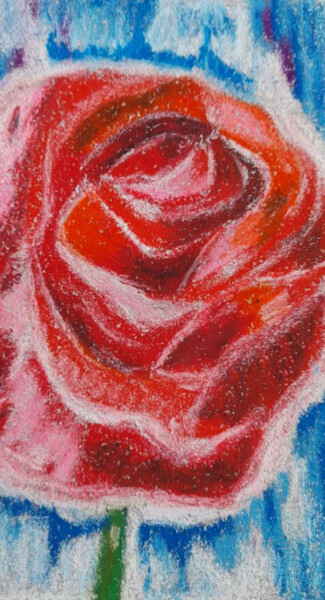 Drawing titled "Roses original oil…" by Maryna Yasar, Original Artwork, Pastel
