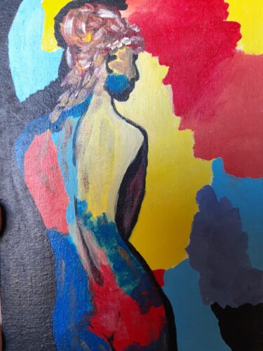 Pittura intitolato "Naked Original Art…" da Maryna Yasar, Opera d'arte originale, Acrilico
