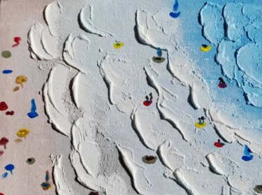 绘画 标题为“Sea Painting Textur…” 由Maryna Yasar, 原创艺术品, 丙烯
