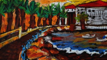 Pintura titulada "Santa Catalina Isla…" por Maryna Yasar, Obra de arte original, Pastel
