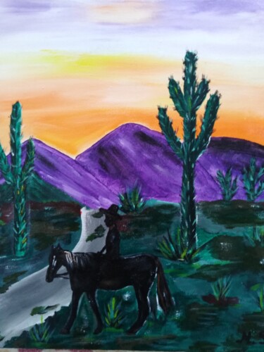 Картина под названием "Arizona original pa…" - Maryna Yasar, Подлинное произведение искусства, Акрил