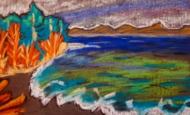 Painting titled "Vancouver Islands O…" by Maryna Yasar, Original Artwork, Pastel